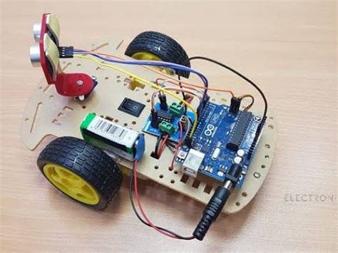 Obstacle Avoiding Robot Using Arduino With Ultrasonic Sensor Arduino Project Hub