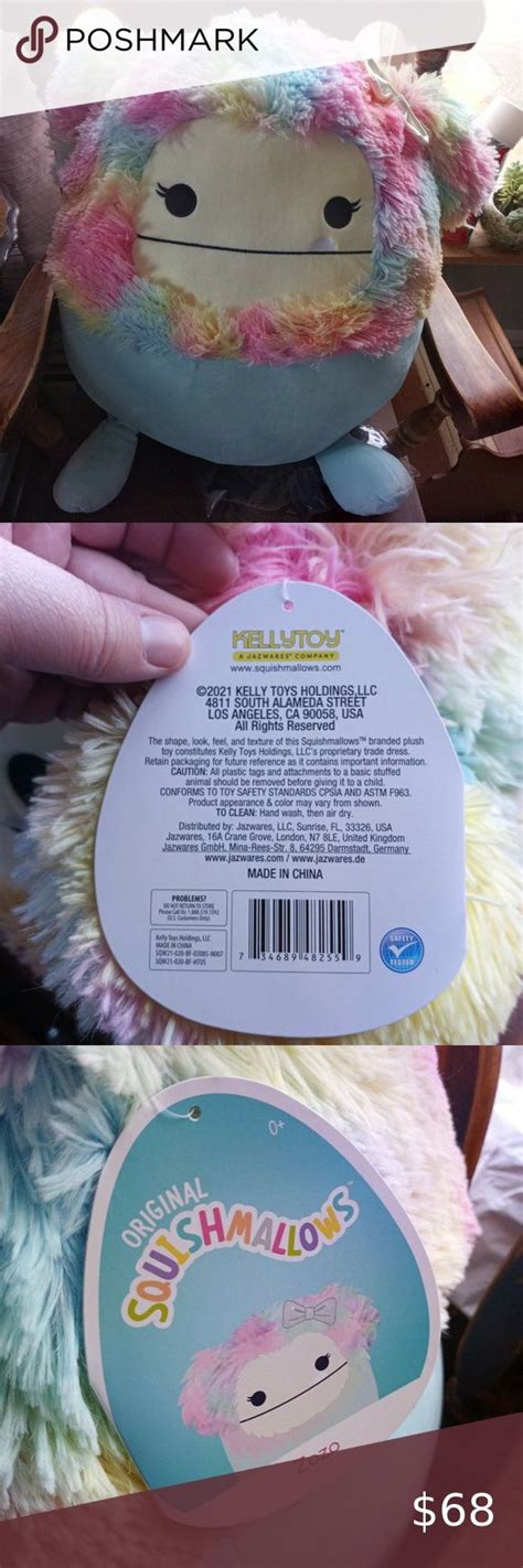 NEW KellyToy Squishmallows Zozo The Bigfoot Sasquatch 20 Inch Yeti