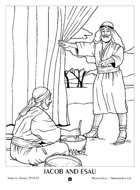 Jacob And Esau Coloring Pages Dibujo Para Imprimir Jacob And Esau