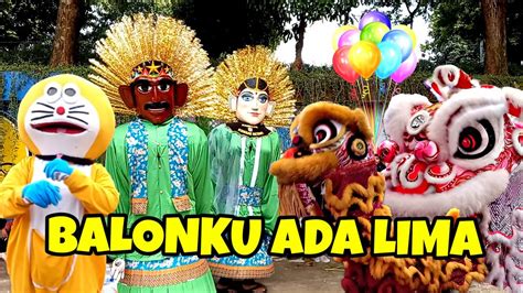 Ondel Ondel Barongsai Dan Badut Joget Asik Lagu Balonku Ada Lima