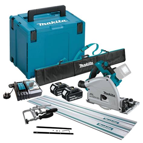 Makita Dsp Tjkit Twin V Lxt Brushless Plunge Saw Mm Full Kit Inc