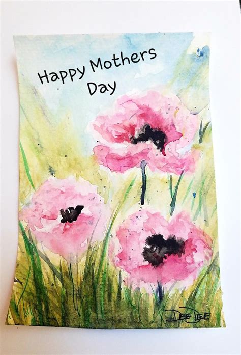 Watercolor Happy Mothers Day Color Therapy