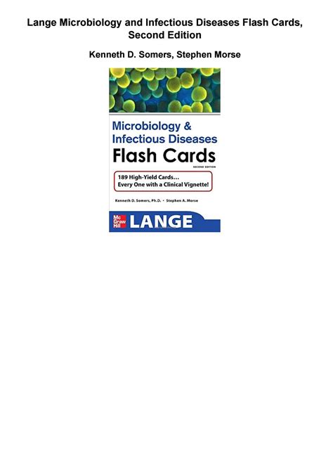 Lange Microbiology And Infectious Diseases Flash Cards Second Edition Pdf By Taylor Galliher Issuu