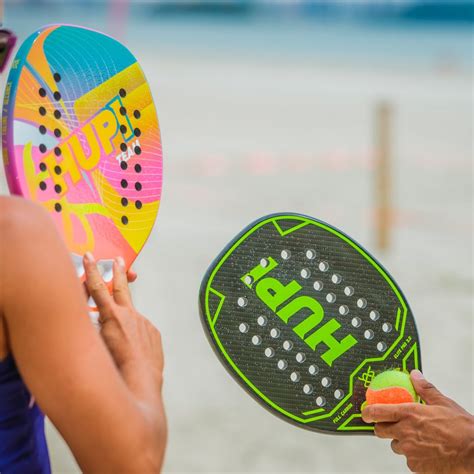 Promo O Kit Raquetes Beach Tennis Hupi Carbon Elite K