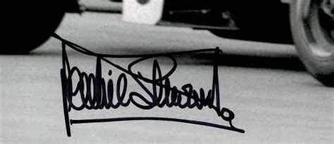 Jackie Stewart Autograph Photo Signed