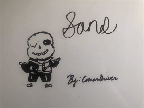 Hand Drawn Sans From Undertale Took Me A While Undertale Amino