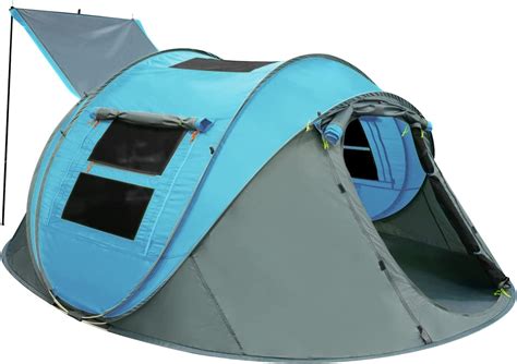 4 Person Pop Up Tents for Camping - Waterproof Instant Family Tents ...