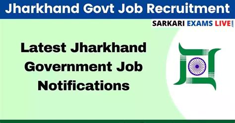 Jharkhand Government Job Notification Apply Online For