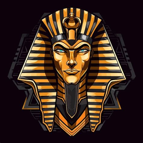 Grand Pharaon Dans Les Esports De Mascotte Et La Conception De Logo De