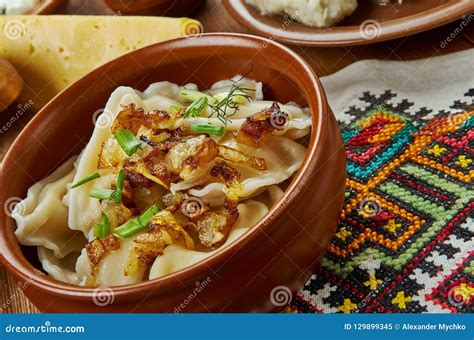 Lithuanian Koldunai Stock Image Image Of Wooden Potato 129899345