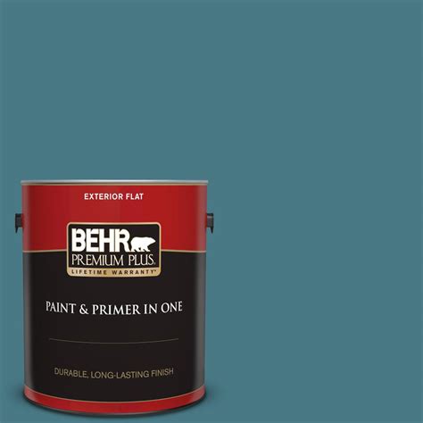 Behr Premium Plus Gal Ecc Country Lake Flat Exterior Paint And