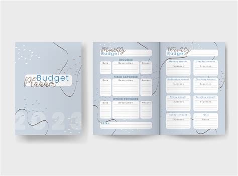 Personal budget planner on Behance