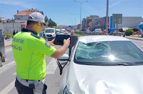 Samsun Da Otomobilin Arpt Bisikletli Yaraland Samsun Haberleri