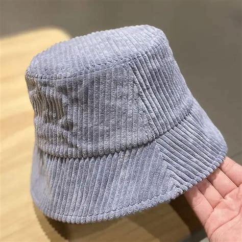 Pikadingnis New Spring Summer Hat Corduroy Hats For Women Solid Color