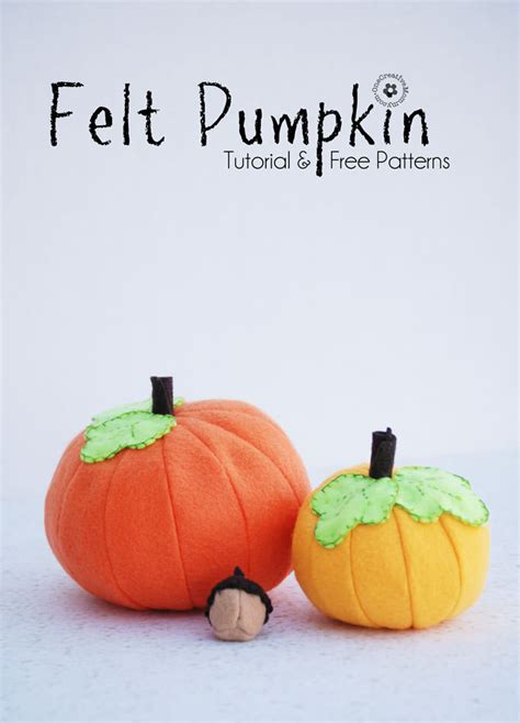 Felt Pumpkin Tutorial And Free Pattern Life Sew Savory