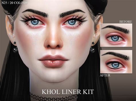 The Sims Resource Khol Liner Kit N