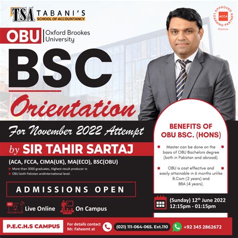 OBU BSC Orientation - Tabani's School of Accountancy