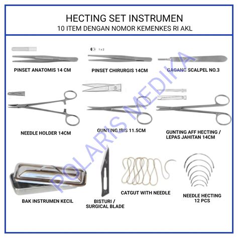 Jual Hecting Set Instrumen Suturing Kit Shopee Indonesia