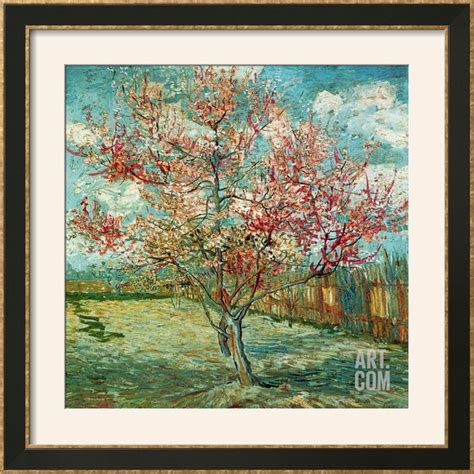 P Cher En Fleurs Souvenir De Mauve D Tail Art Print Vincent Van