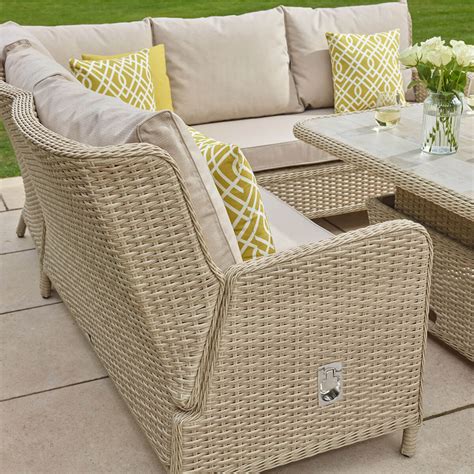 Bramblecrest Somerford Reclining Corner Sofa Garden Furniture Set