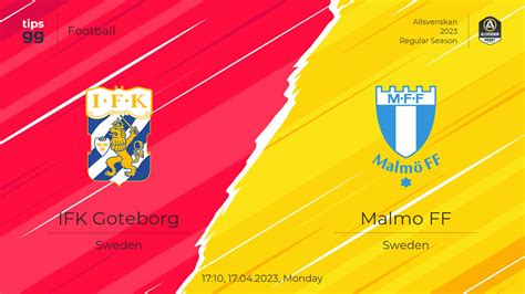 IFK Goteborg vs Malmo FF 17.04.2023 at Allsvenskan 2023 | Football | Tips.GG