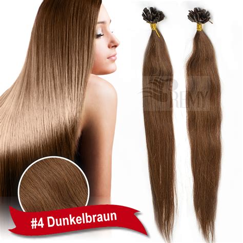 Dicke Echthaar Strähnen 60 cm Extensions Haarverlängerung 1g Keratin