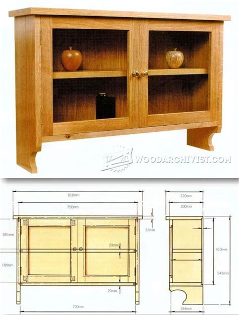 Wall Display Cabinet Plans Furniture Plans And Projects