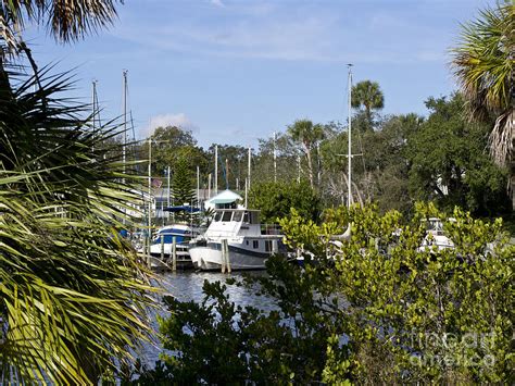 Yachts At Ballard Park On The Eau Gallie River In Melbourne Flor