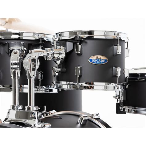 Pearl Decade Maple 20 Satin Slate Black Drumset Schlagzeug