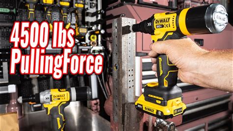 4500 lbs Pulling Force! NEW DeWalt 20V MAX Rivet Tools [DCF403D1 ...