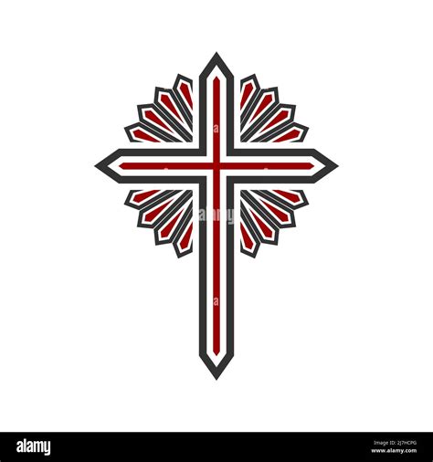 Ilustración cristiana Logotipo de la iglesia Cruz del Señor y