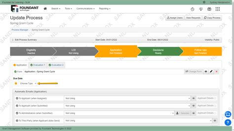 Form Due Dates Foundant Technologies