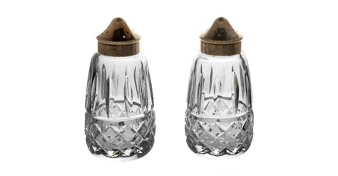 Maeve Cut Shaker Set W Metal Lids By Waterford Crystal Replacements