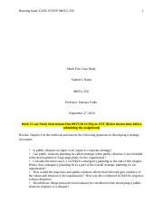 MKTG 250 Week 5 Case Study Sample Template Docx Running Head CASE