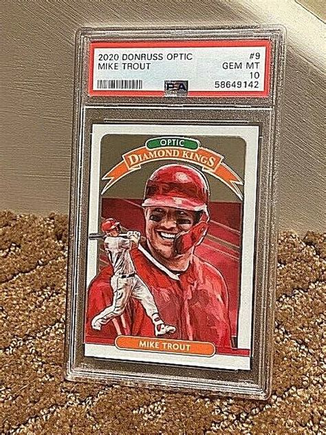 2020 Donruss Optic Diamond Kings Mike Trout PSA 10 CLEAN CASE EBay