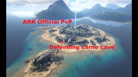 ARK Official PvP Defending ADATO Allies Carno Cave YouTube