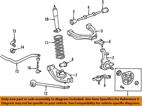 1999 Toyota Tacoma Front Suspension Diagram