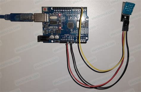 DHT11 Temperature and Humidity Sensor with Arduino - electronca.com