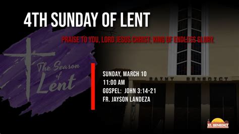 Th Sunday Of Lent Sunday March Youtube