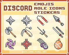 Discord Emojis And Role Icons Ideas Pixel Discord Pixel Art