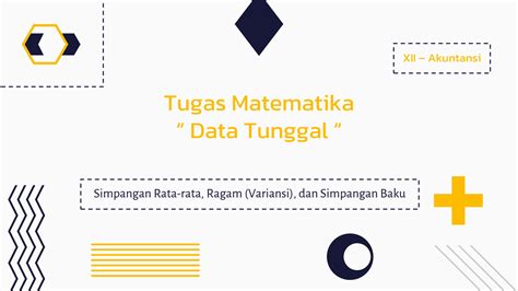 Solution Matematika Kls Data Tunggal Studypool