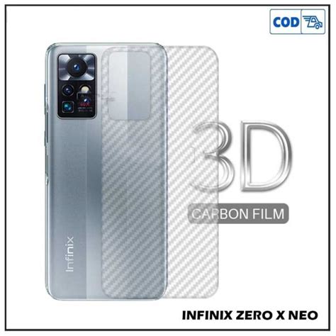 GARSKIN CARBON INFINIX ZERO 5G X NEO BACK SCREEN PRODECTOR SKIN