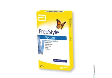 FreeStyle Optium Strisce Reattive Glicemia 25 Pezzi