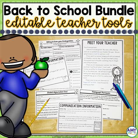 Back To School Forms Bundle Teaching Exceptional Kinders