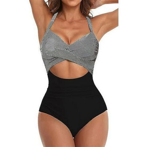 Tummy Control One Piece Swimsuits For Women Ruched Bathing Suits