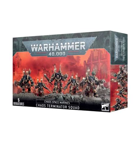 Chaos Space Marines Terminators Metal Rare Warhammer K Sealed Boxed