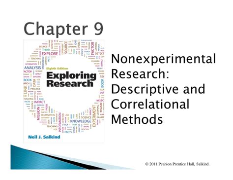 Nonexperimental Research Descriptive And Correlational Methods