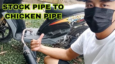 Mio Sporty Stock Pipe To Chicken Pipe YouTube