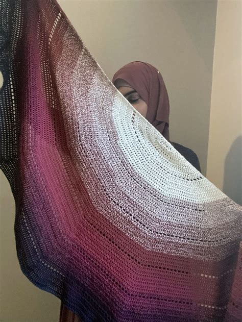 Wrapped Up In You Light Airy Half Circle Shawl Crochet Pattern