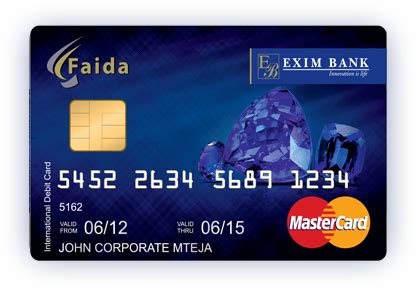 Exim Bank > Cards > Faida Debit Card